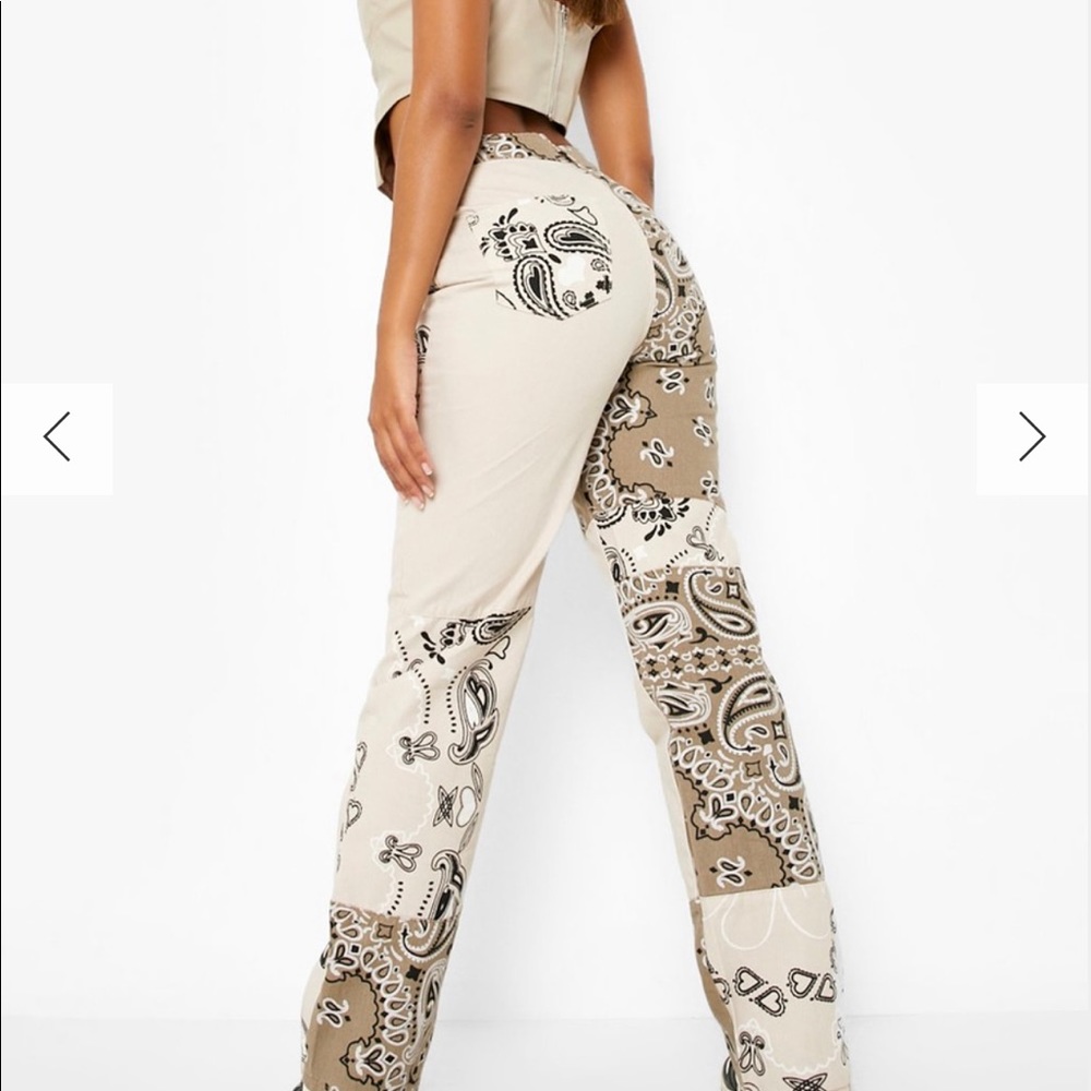Bandana reconstructed pants